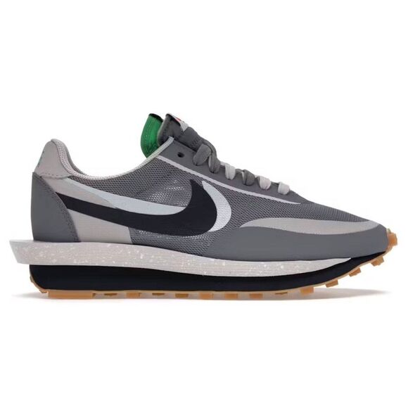 NIKE LD Waffle "Sacai CLOT Kiss Of Death 2 Cool Grey" Running Shoes Size 10.5 - Picture 1 of 11